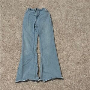 Girls Blue Flared Jeans